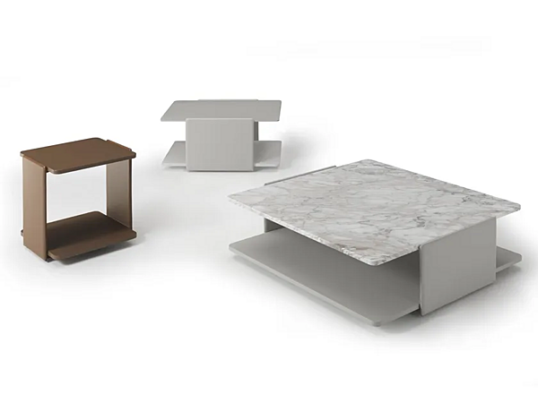 Low square coffee table in marble by i 4 Mariani Sella factory i 4 Mariani from Italy. Foto №2