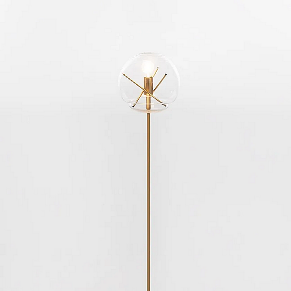 Floor Lamp in Glass and Brass by Artemide Vitruvio 1262010A, 1262030A factory Artemide from Italy. Foto №3