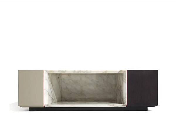 Square coffee table in wood GIORGETTI Scaleno 90250 factory GIORGETTI from Italy. Foto №2