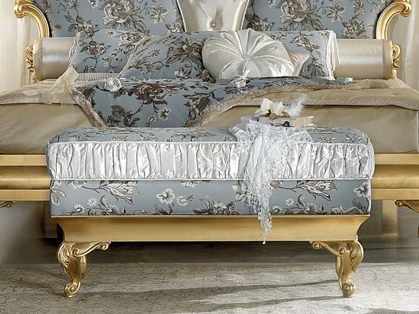 Upholstered wooden bench DIAMANTE CASA +39 2421 factory CASA +39 from Italy. Foto №1