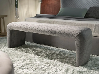 Upholstered fabric bench CASA +39 COLLECTION  NS0010