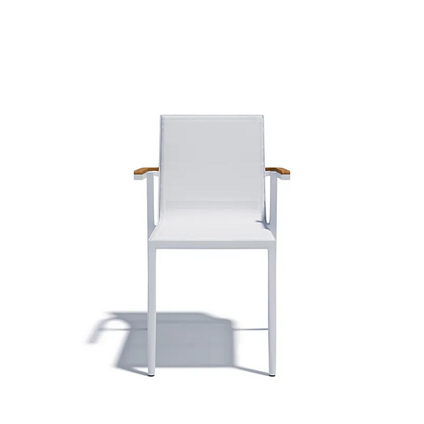 Stackable Aluminium Garden Chair with Armrests Atmosphera Domino DM.SB factory ATMOSPHERA from Italy. Foto №4