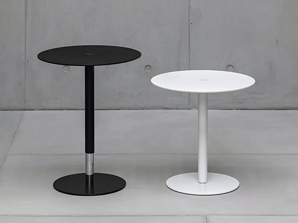 Height Adjustable Round Coffee Table Kristalia PTB factory Kristalia from Italy. Foto №3