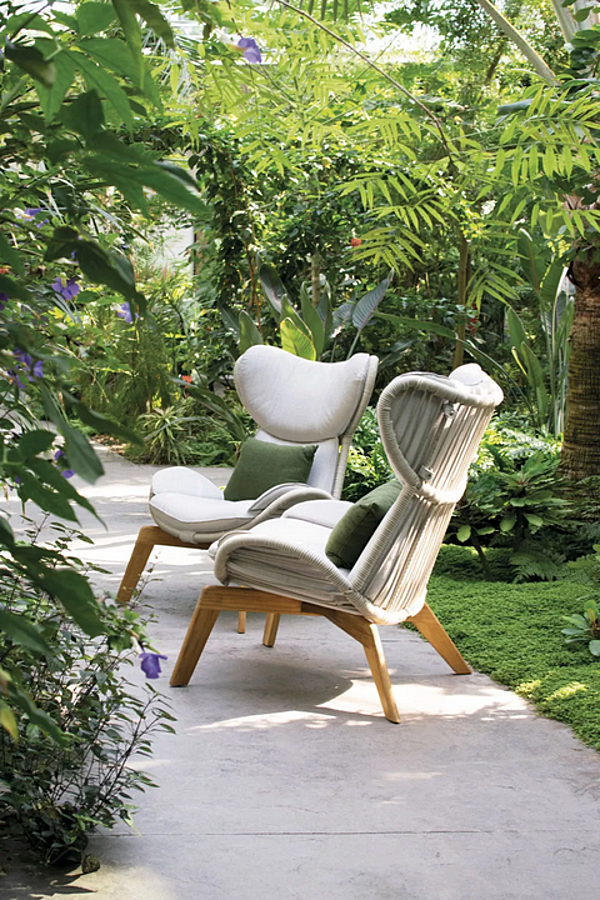 Outdoor Fabric Wingchair with Soft Back Atmosphera Harp HP.LC factory ATMOSPHERA from Italy. Foto №2