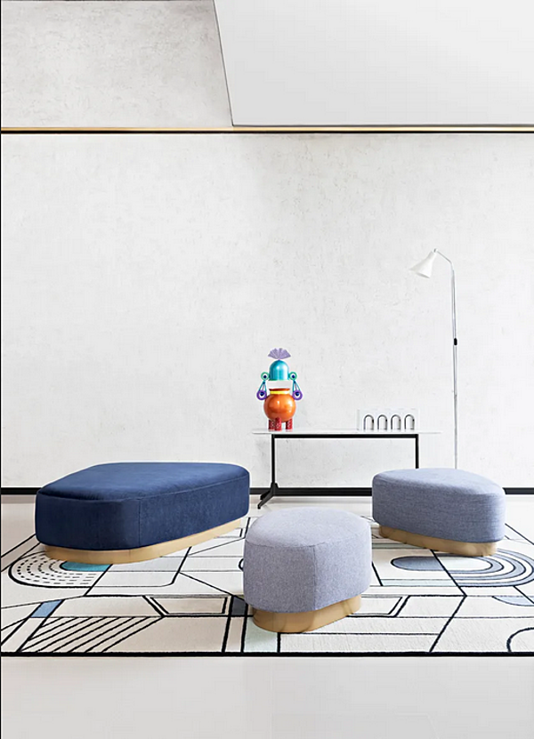 Fabric pouf Island Saba Italia factory SABA from Italy. Foto №2