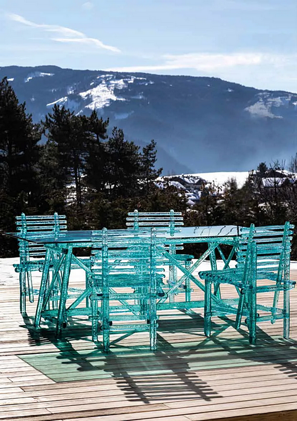 Polycarbonate outdoor chair A Mare Edra AMR010 factory EDRA from Italy. Foto №16