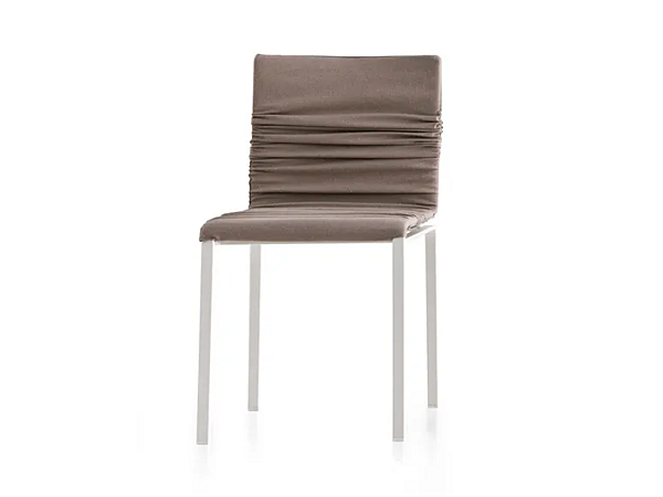 Fabric chair with upholstered back LAGO Dangla factory LAGO from Italy. Foto №8