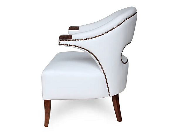 Upholstered Leather Easy Chair with Armrests BRABBU Nanook factory BRABBU from Italy. Foto №3