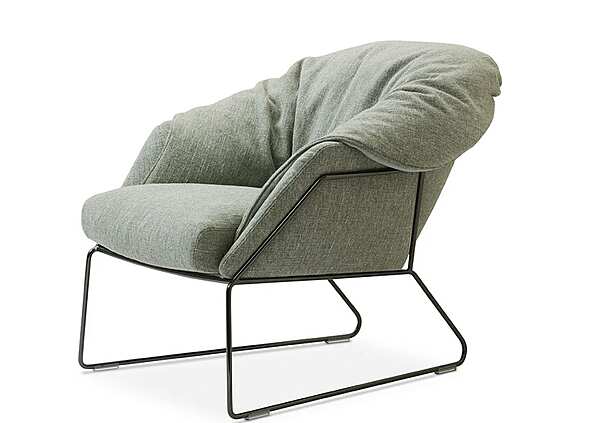 Garden armchair with removable cover fabric Saba New York Outdoor factory SABA from Italy. Foto №3