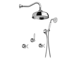 Recessed Steel Shower Set with Hand Shower Gaia Mobili Princeton Recessed Steel Shower Set with Hand Shower Gaia Mobili Princeton factory GAIA from Italy