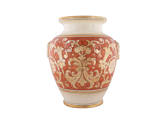 Handmade ceramic vase Lustro Impero L_Antica Deruta LI/828/55