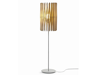 Wooden floor lamp Fabbian Stick Collection Wooden floor lamp Fabbian Stick Collection factory Fabbian from Italy