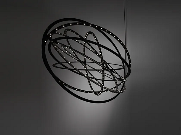 LED Pendant Lamp in Aluminium Copernico Artemide 1623010A, 1623020A factory Artemide from Italy. Foto №1