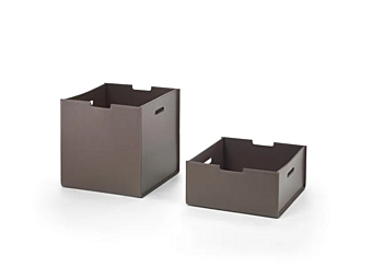 Tanned Leather Storage Box FLEXFORM factory FLEXFORM from Italy