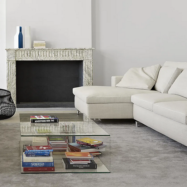 Low rectangular glass coffee table LIGNE ROSET Saldo 19960070 factory LIGNE ROSET from Italy. Foto №5