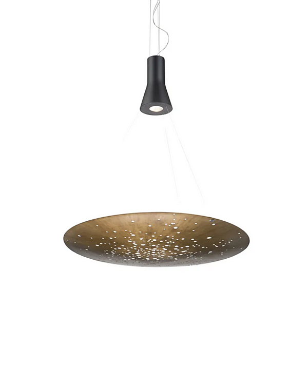 LED pendant lamp metal Fabbian Lens F46 factory Fabbian from Italy. Foto №6