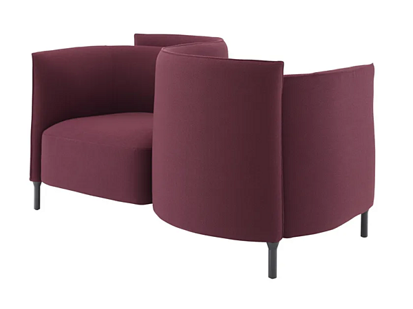 Fabric sofa with upholstered back LIGNE ROSET Vis a Vis Hemicycle 14200505 factory LIGNE ROSET from Italy. Foto №2