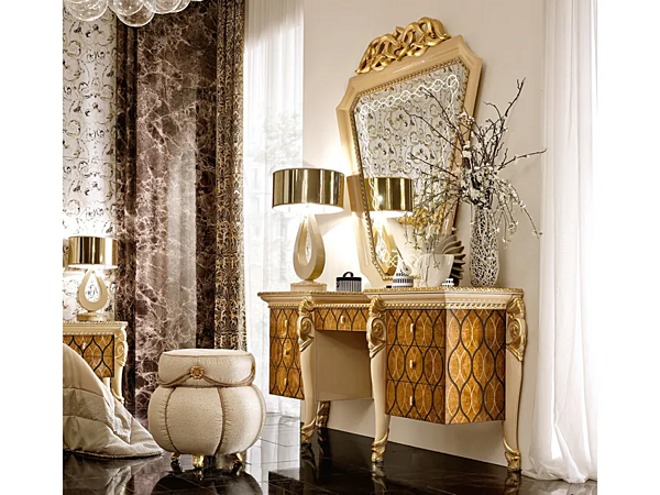 Framed wall mounted mirror in glass A.R. Arredamenti Harmony Collection 380/S factory A.R.ARREDAMENTI SRL from Italy. Foto №3