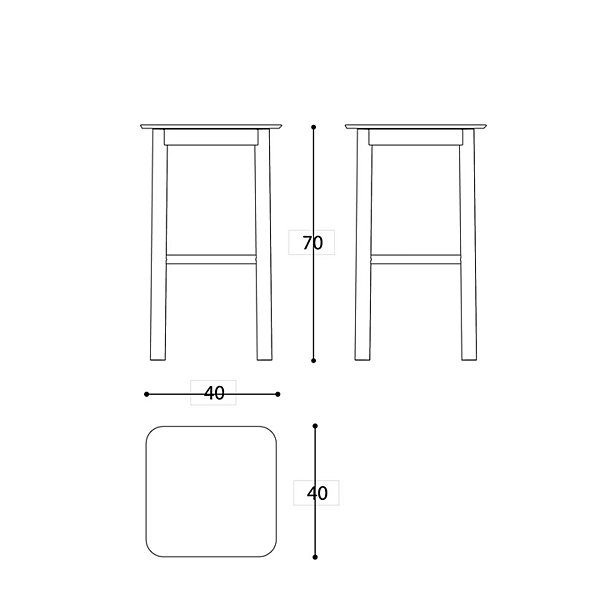 Aluminium stool with footrest VARASCHIN 244SG, 244SGB, 244SGI, 244SGBI factory VARASCHIN from Italy. Foto №7