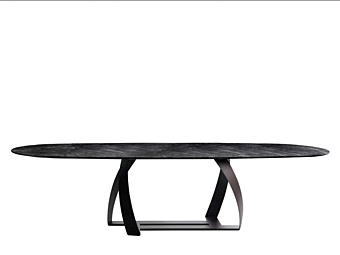 Oval Marble Table Potocco Bon Bon 770 TG O 770/TG-O factory POTOCCO from Italy