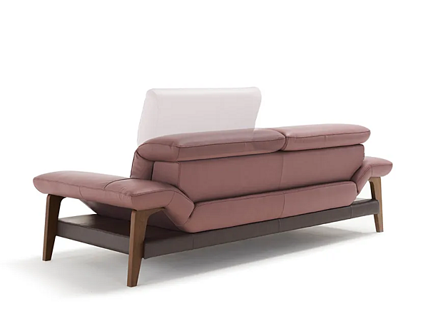 Three-Seater Leather Sofa with Soft Back Meriem Egoitaliano factory Egoitaliano from Italy. Foto №2