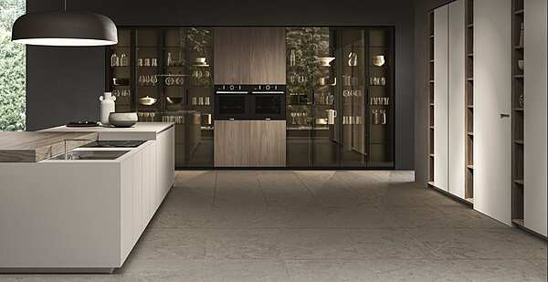 Fitted kitchen with island in wood ASTER CUCINE Atelier factory Aster Cucine from Italy. Foto №2