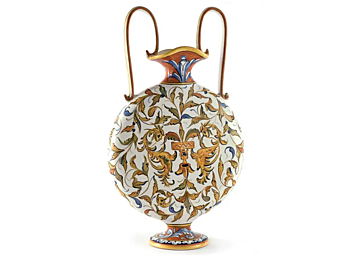 Handmade ceramic vase Raffaello L_Antica Deruta RF/1197/50