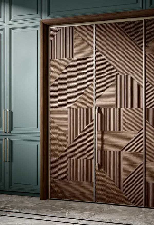 Custom Walnut Kitchen with Island Old Line Glamour 2.0 factory Oldline from Italy. Foto №9