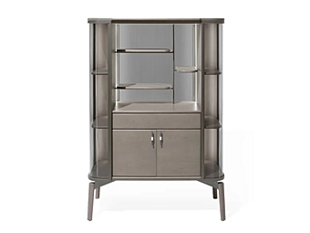 Wood and glass display cabinet GIORGETTI Shibusa 86100, 86105, 86110, 86115