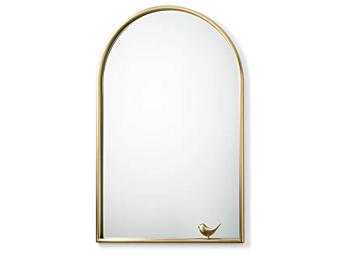 Framed Wall Mounted Portrait Mirror with Birdie GHIDINI1961 EG504SB102