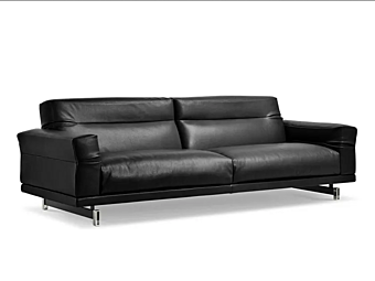 Leather sofa with soft back I 4 Mariani Niky