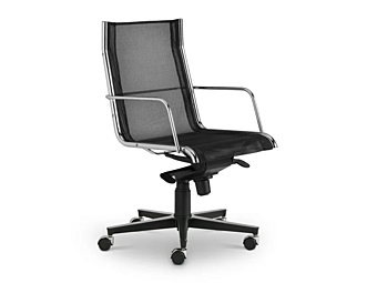 Swivel leather executive chair with padded back i 4 Mariani Blade
