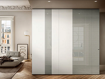 Sectional wardrobe in wood LAGO N O W 1154 Sectional wardrobe in wood LAGO N O W 1154 factory LAGO from Italy
