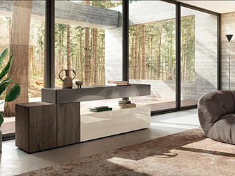 Modular sideboard LAGO 36E8 10813 wood finish
