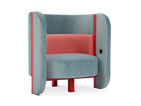 Upholstered velvet armchair Bigala Adrenalina IMB1070198 factory ADRENALINA from Italy. Foto №2