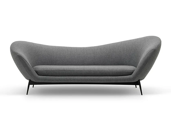 Three-Seater Fabric Sofa with Soft Backrest Saba Oltremare factory SABA from Italy. Foto №1