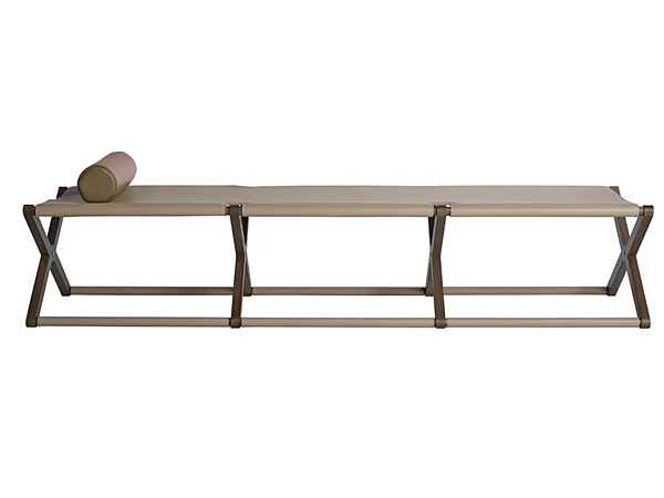 Tanned Leather Day Bed Tugurium Paolo Castelli factory Paolo Castelli from Italy. Foto №1