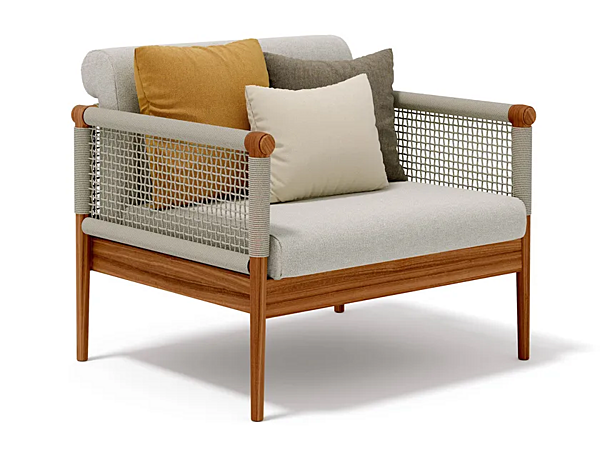 Garden armchair with armrests fabric Lodge Atmosphera LG.PL factory ATMOSPHERA from Italy. Foto №8