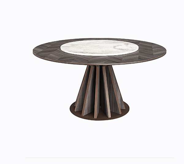 Wooden Table with Marble Lazy Susan Dragonfly CPRN HOMOOD D620 factory CPRN HOMOOD from Italy. Foto №1