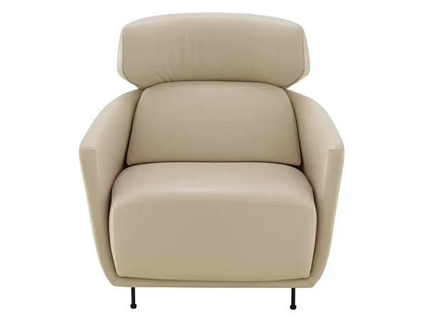 Leather armchair with headrest Ligne Roset Okura 17100205 factory LIGNE ROSET from Italy. Foto №1