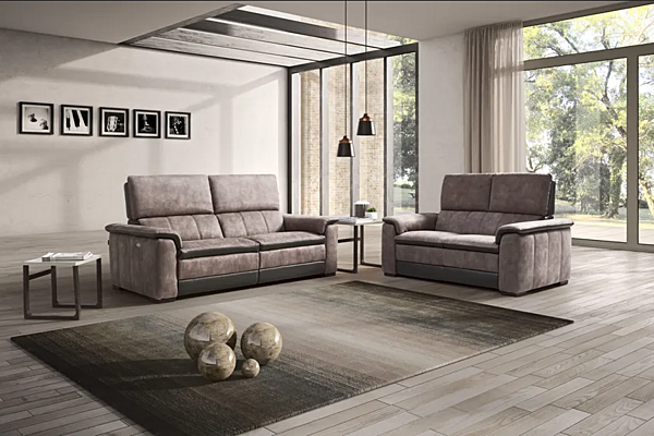 Relaxing sofa with upholstered back Capucine Egoitaliano factory Egoitaliano from Italy. Foto №5