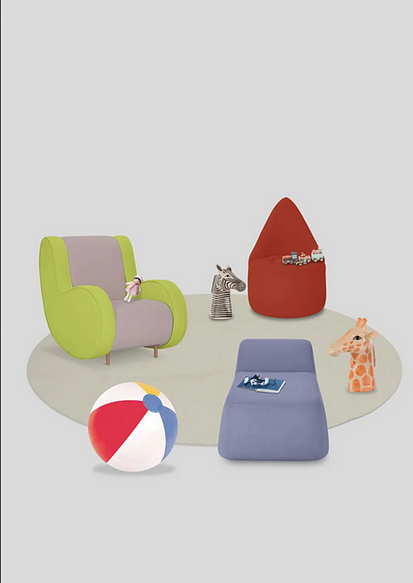 Kids Armchair with Armrests Fabric Adrenalina Symbol Kids IMB1070326, IMB1070327, IMB1070329 factory ADRENALINA from Italy. Foto №7