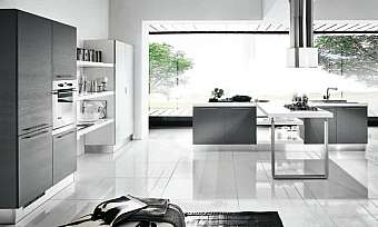 Kitchen HOME CUCINE frontali grigio cielo