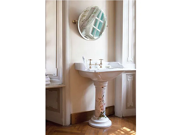 Porcelain Pedestal Washbasin Victorian Garden Gentry Home factory Gentry Home from Italy. Foto №2