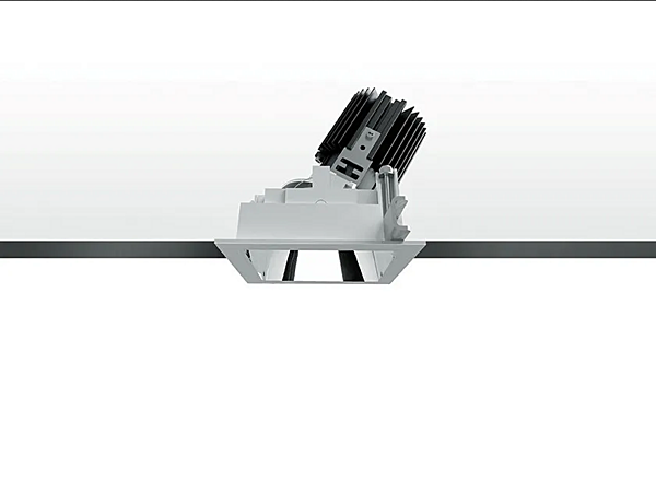 LED Adjustable Square Aluminium Spotlight Artemide Everything factory Artemide from Italy. Foto №1