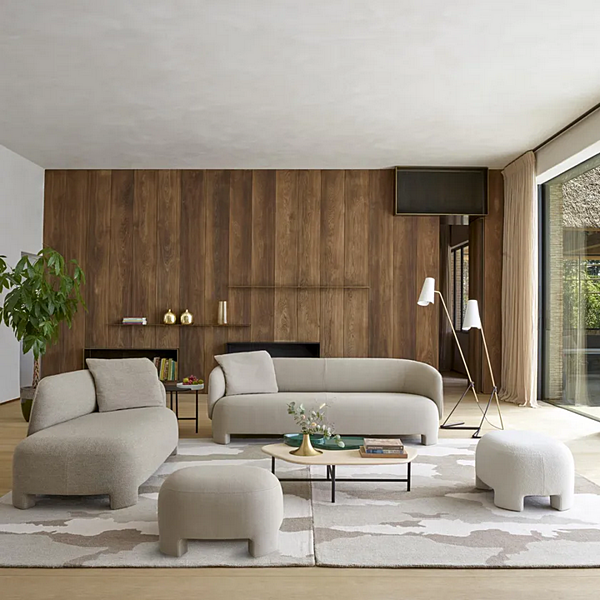 Three-seater fabric sofa with removable cover LIGNE ROSET TARU 14300905 factory LIGNE ROSET from Italy. Foto №3