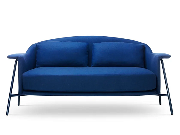 Two-Seater Fabric Sofa with Removable Cover Saba Kepi factory SABA from Italy. Foto №1