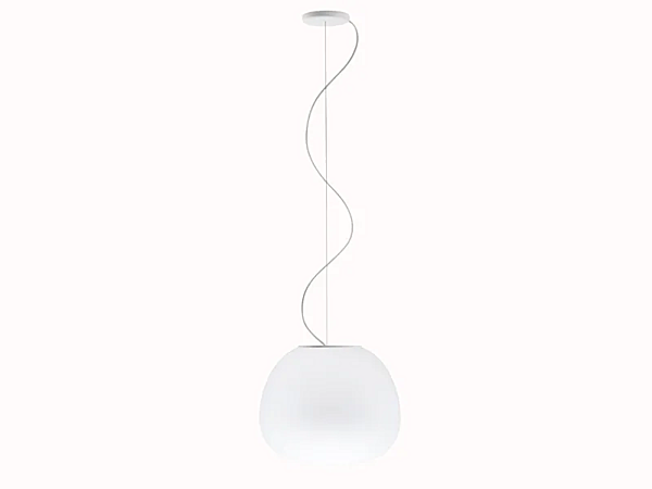 Blown Glass Pendant Lamp Fabbian Lumi Mochi factory Fabbian from Italy. Foto №8