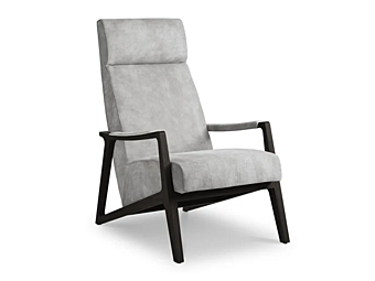 Leather armchair with armrests Barley i 4 Mariani
