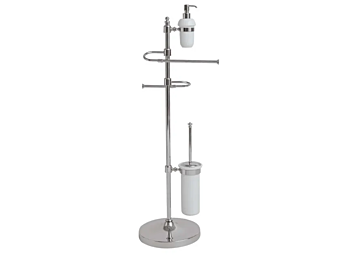 Metal Standing Towel Rack with Toilet Brush Gentry Home factory Gentry Home from Italy